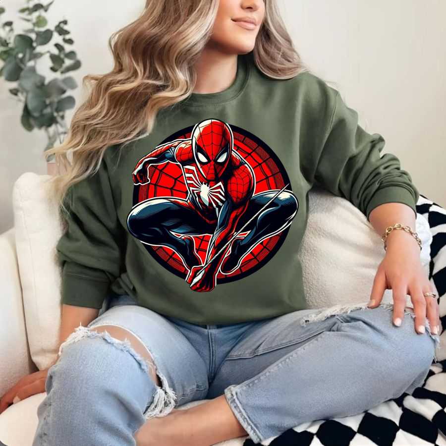 Advanced Suit Spider-Man Dynamic Action Sweatshirt
